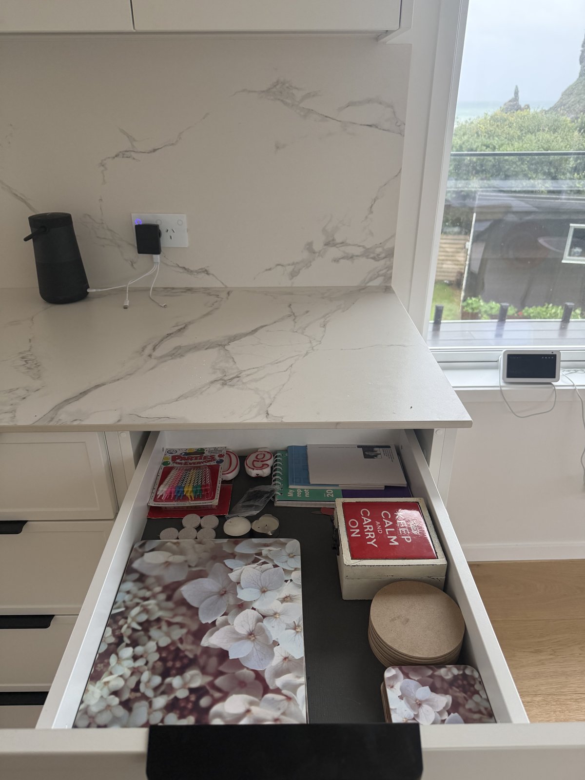 Coasters and placemats drawer